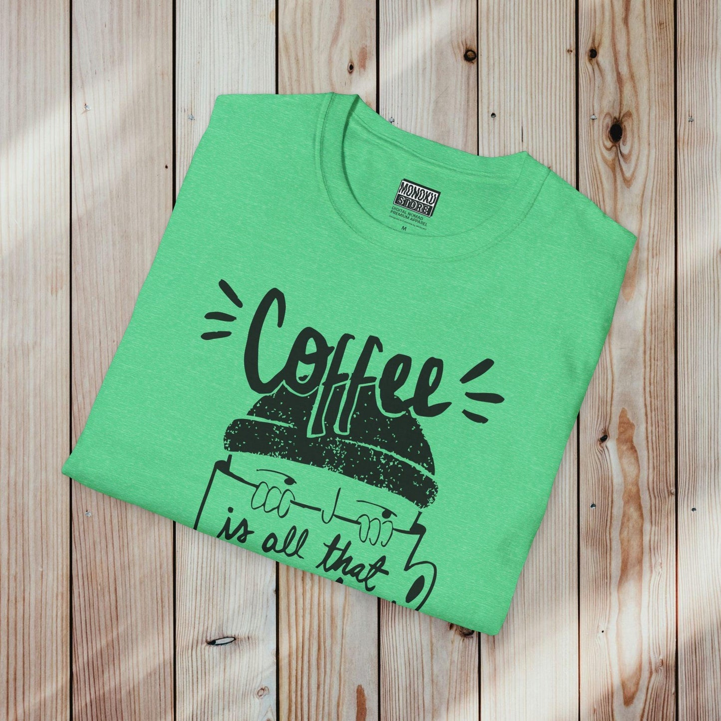 Coffee Vibes T-shirt - Gift for Digital Nomads, Creatives & Developers | Work-From-Anywhere Shirt - Monoku Store