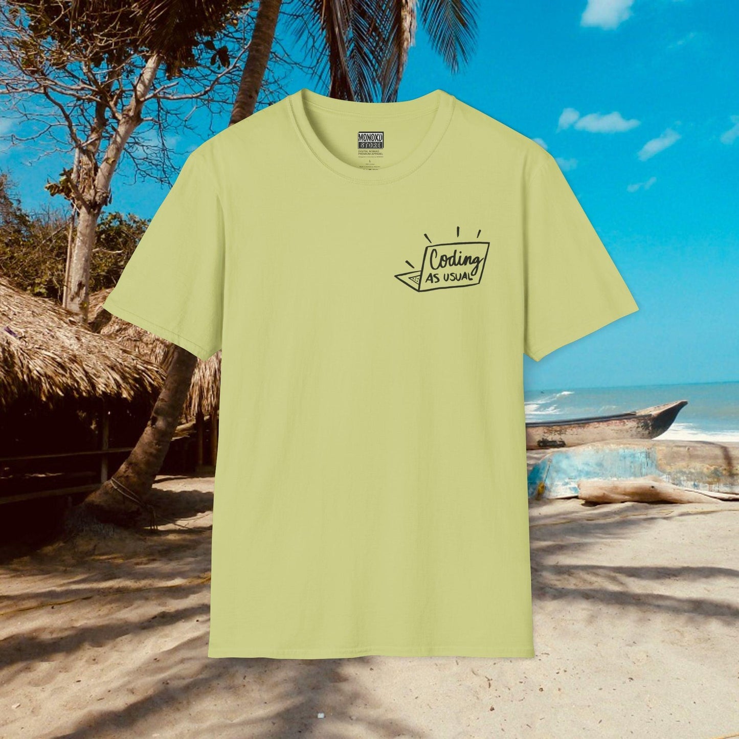 Coding As Usual T-shirt - Gift for Coders, Developers & Digital Nomads - Monoku Store