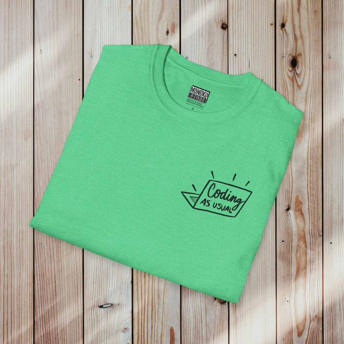Coding As Usual T-shirt - Gift for Coders, Developers & Digital Nomads - Monoku Store