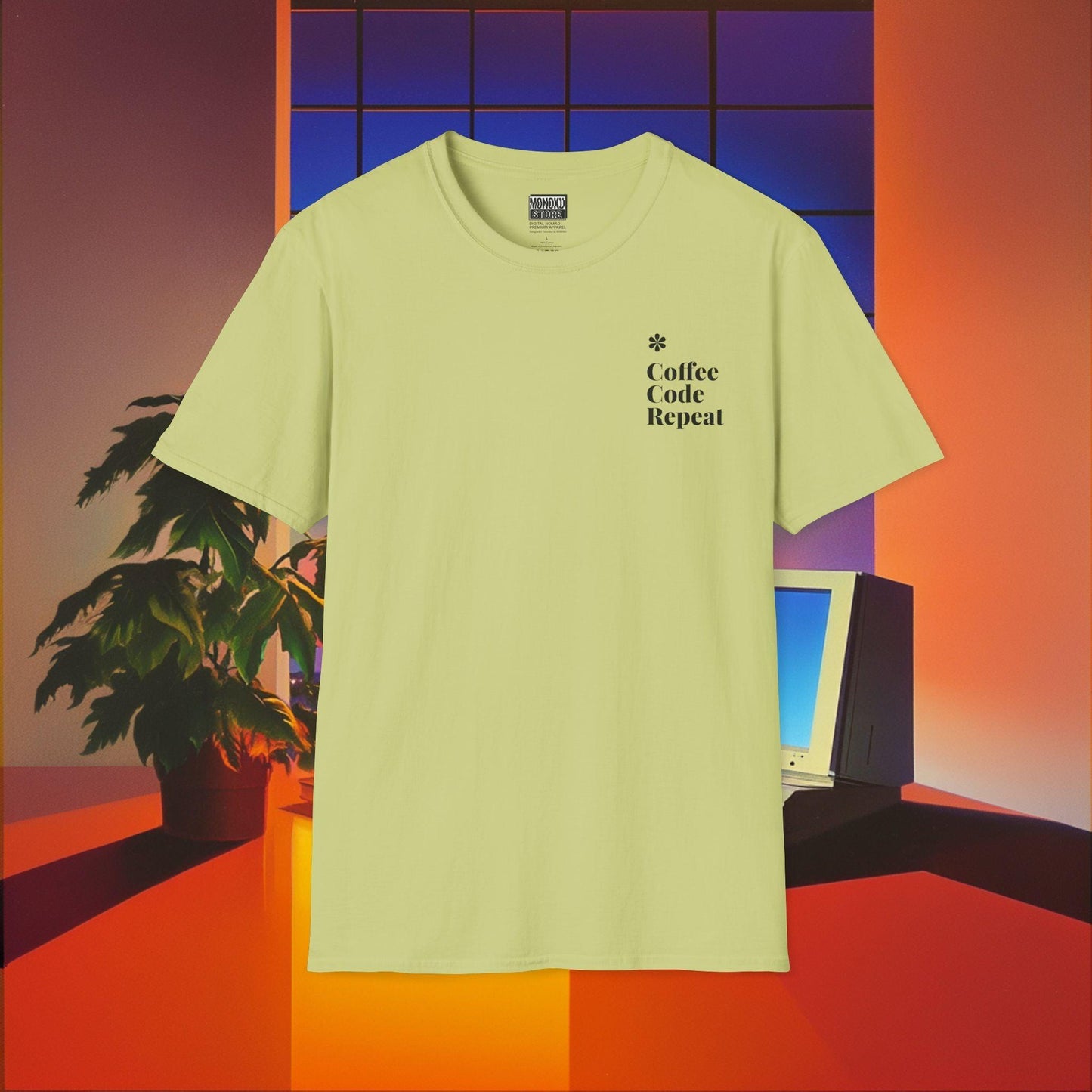 Coffee Code Repeat T-shirt - Programmer Gift, T-shirt for Coders, Devs & Digital Nomads - Monoku Store