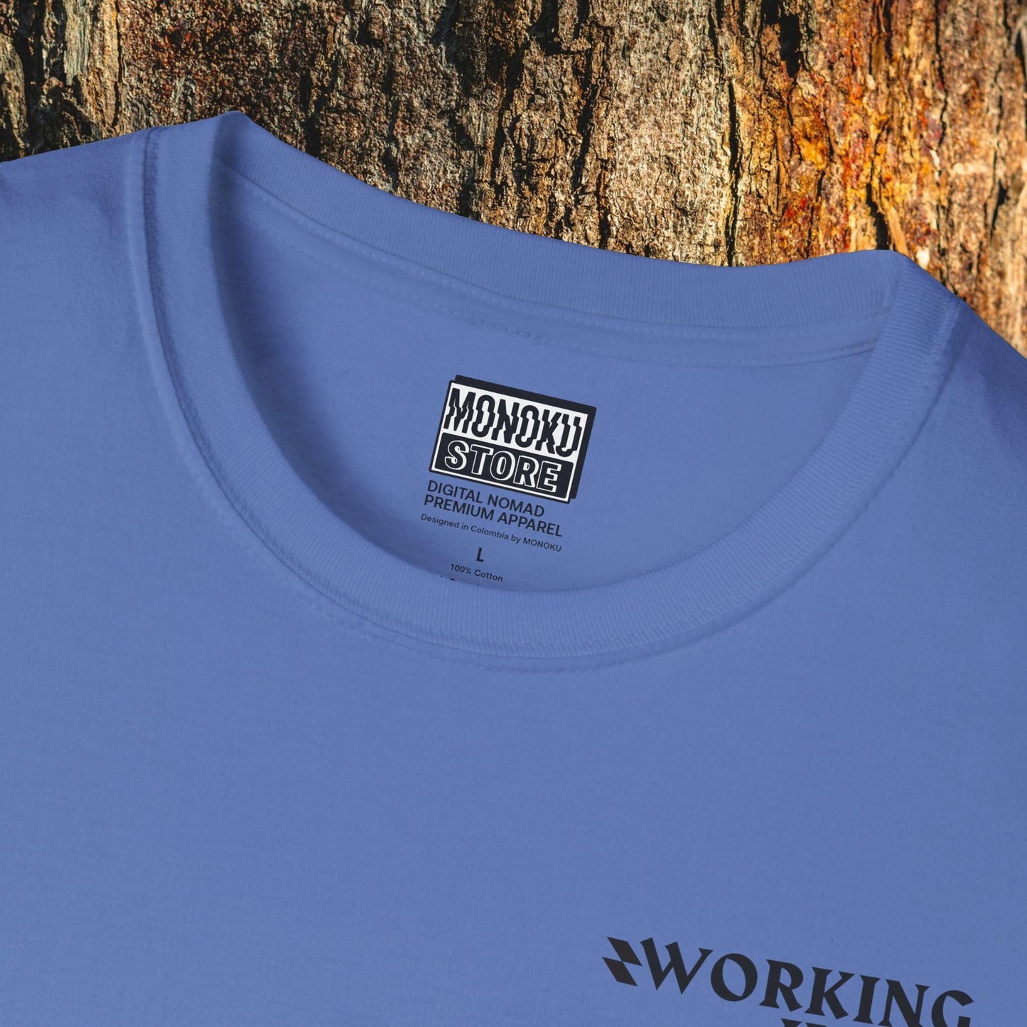 Working Hard, Traveling Harder T-shirt β Digital Nomad Lifestyle | Unisex Remote Work Shirt - Monoku Store