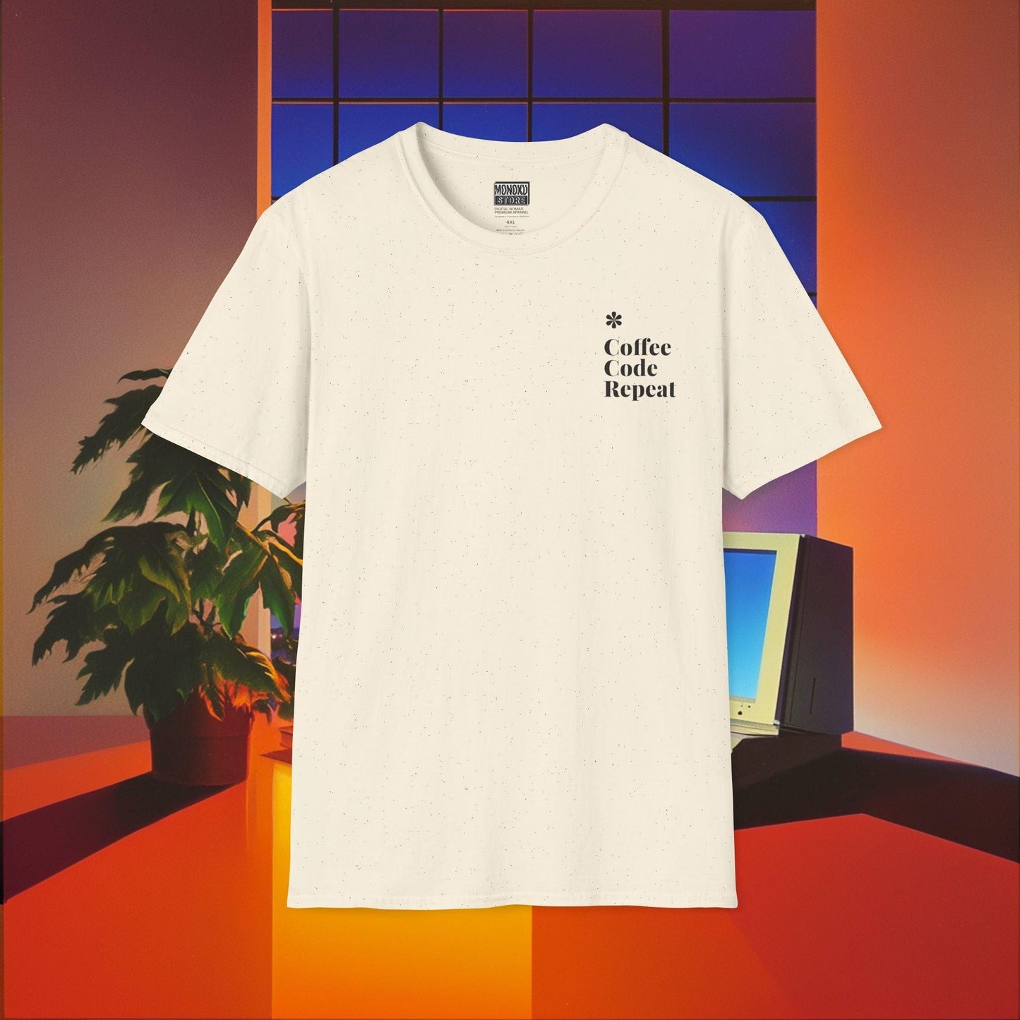 Coffee Code Repeat T-shirt - Programmer Gift, T-shirt for Coders, Devs & Digital Nomads - Monoku Store