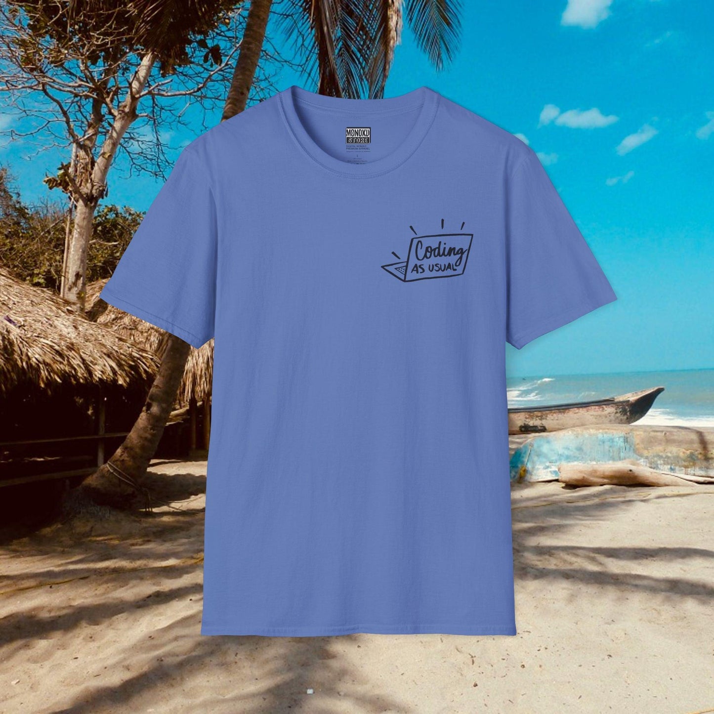 Coding As Usual T-shirt - Gift for Coders, Developers & Digital Nomads - Monoku Store