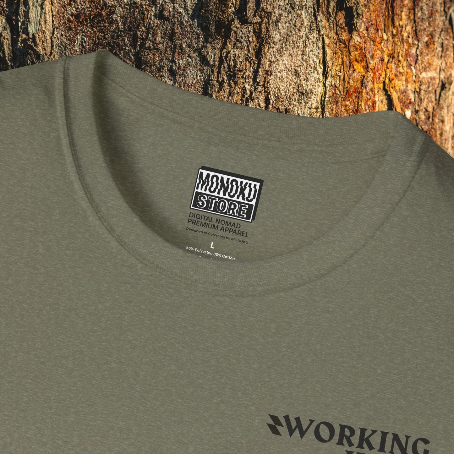 Working Hard, Traveling Harder T-shirt β Digital Nomad Lifestyle | Unisex Remote Work Shirt - Monoku Store