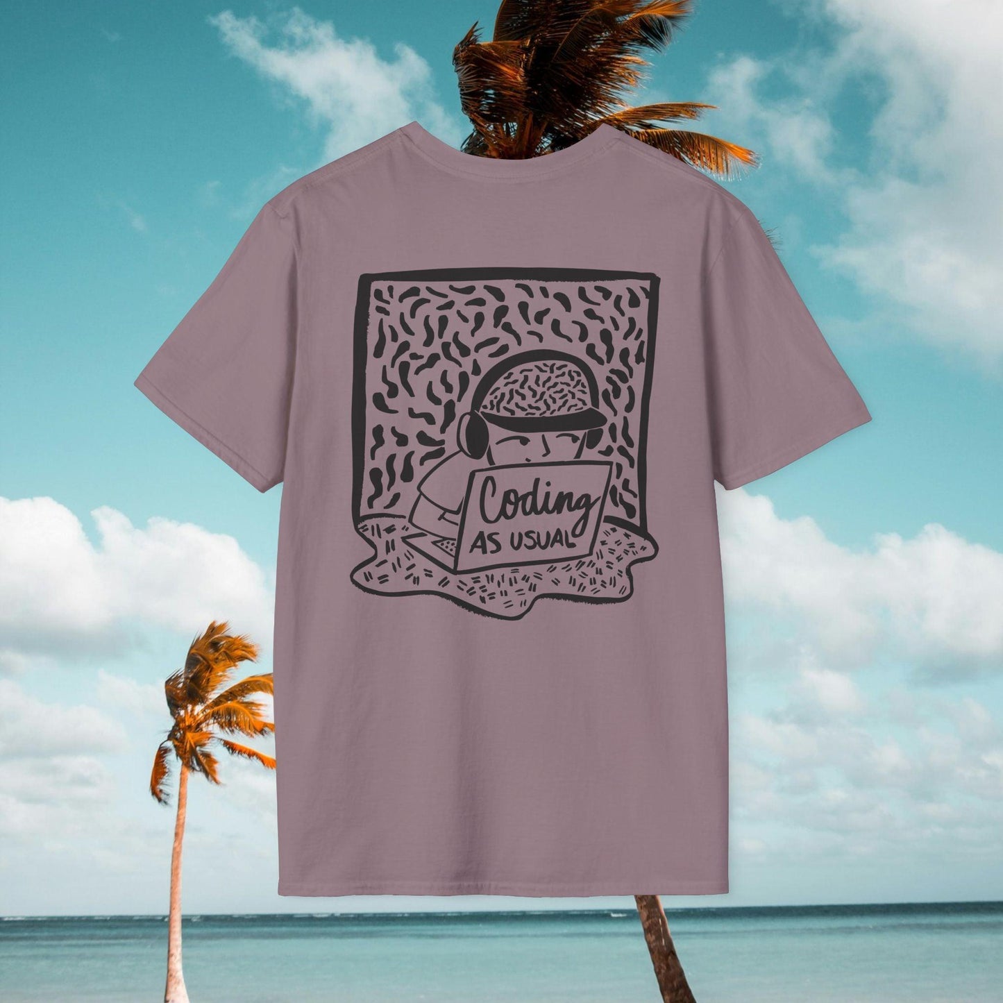 Coding As Usual T-shirt - Gift for Coders, Developers & Digital Nomads - Monoku Store