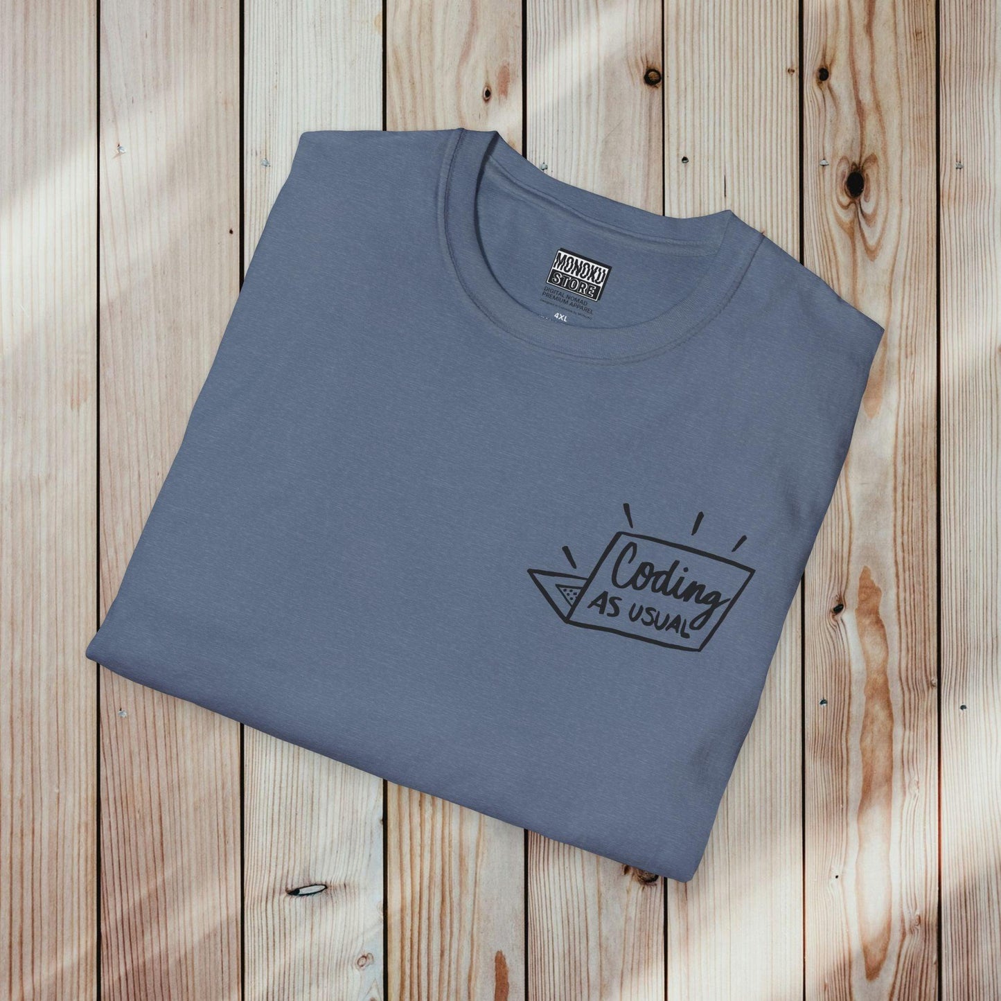 Coding As Usual T-shirt - Gift for Coders, Developers & Digital Nomads - Monoku Store