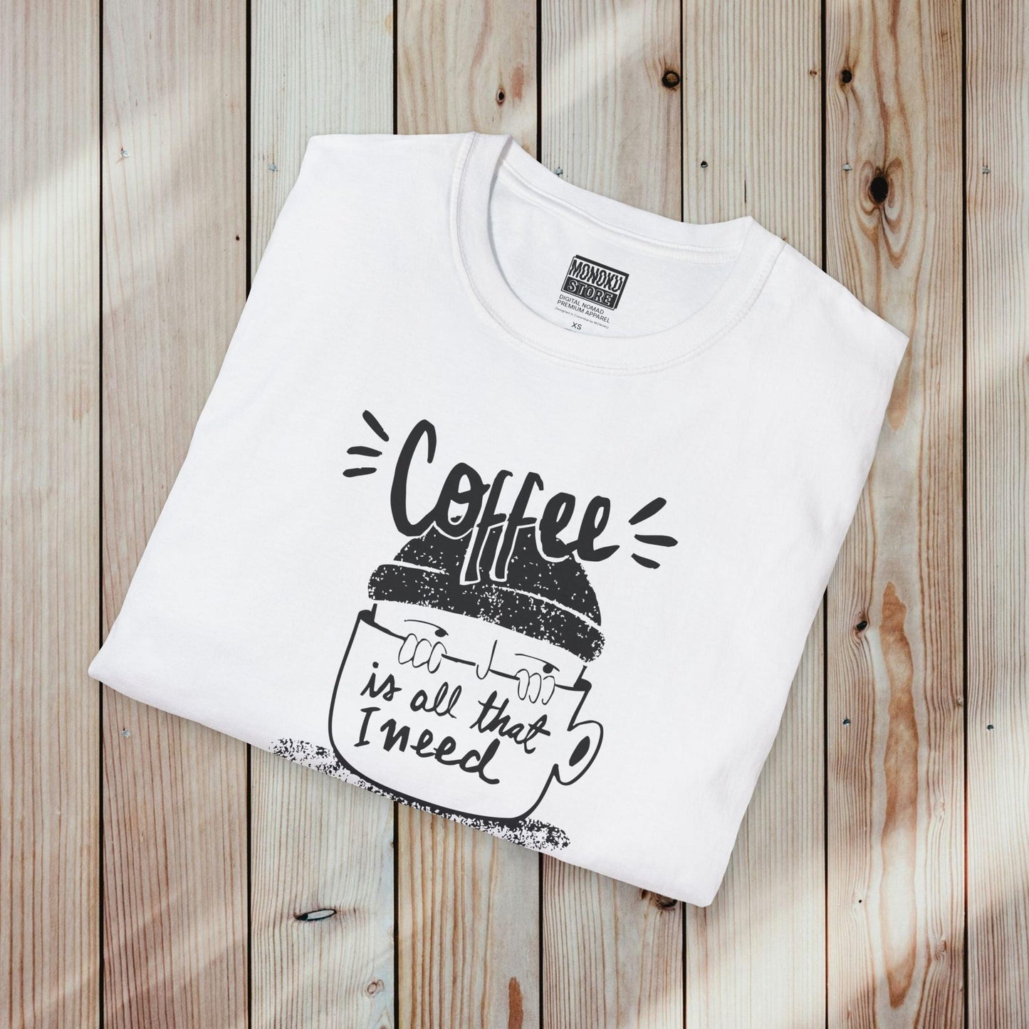 Coffee Vibes T-shirt - Gift for Digital Nomads, Creatives & Developers | Work-From-Anywhere Shirt - Monoku Store