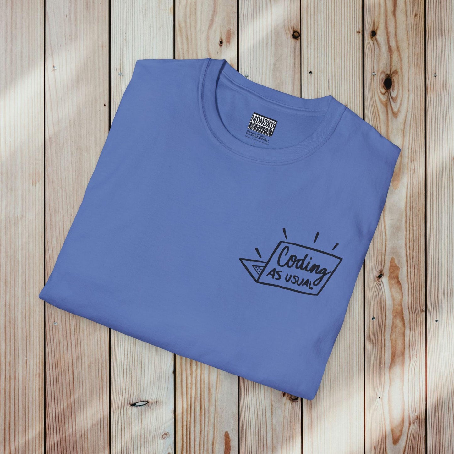 Coding As Usual T-shirt - Gift for Coders, Developers & Digital Nomads - Monoku Store
