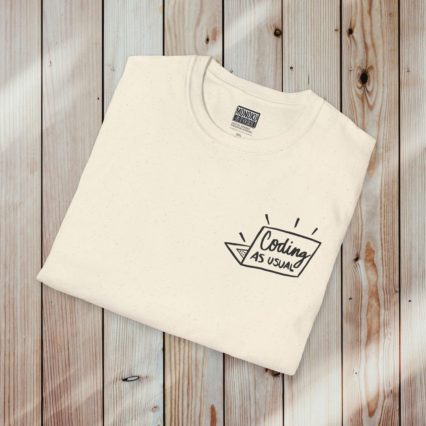 Coding As Usual T-shirt - Gift for Coders, Developers & Digital Nomads - Monoku Store