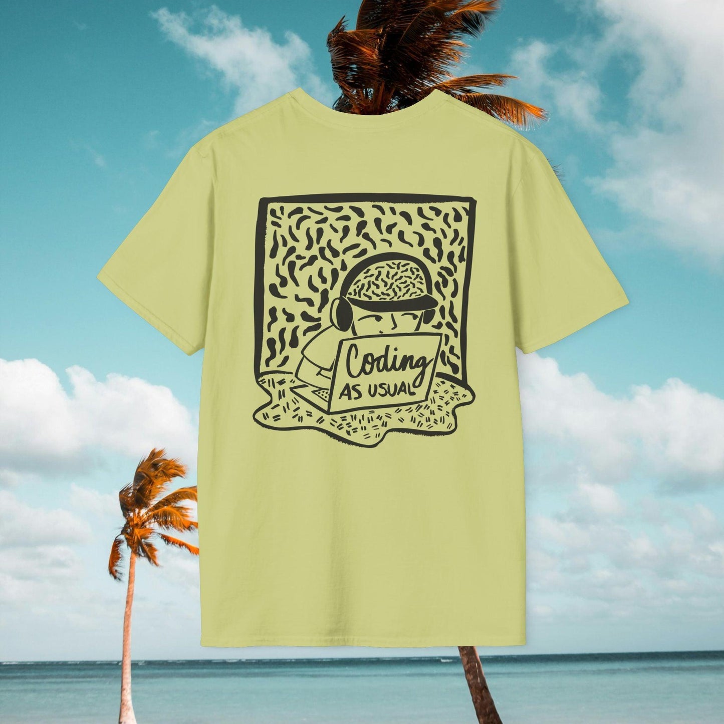 Coding As Usual T-shirt - Gift for Coders, Developers & Digital Nomads - Monoku Store