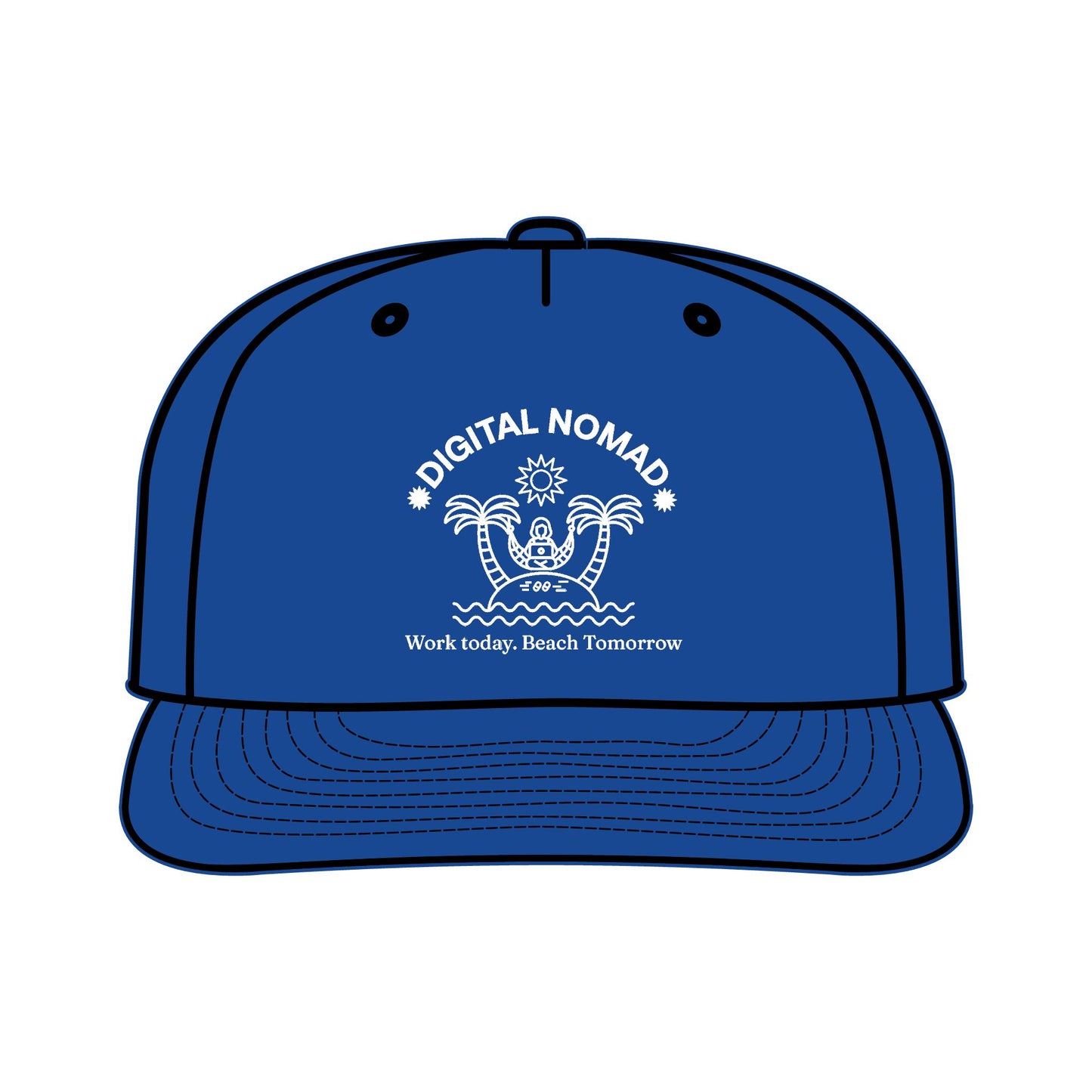 Digital Nomad Surf Cap- Travel Gift for Remote Workers, Digital Nomads & Backpackers
