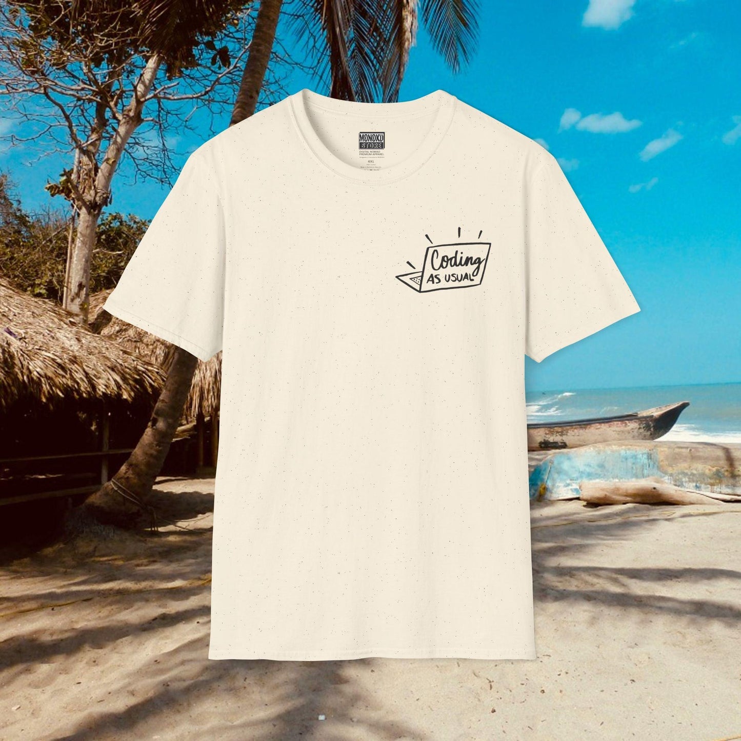 Coding As Usual T-shirt - Gift for Coders, Developers & Digital Nomads - Monoku Store