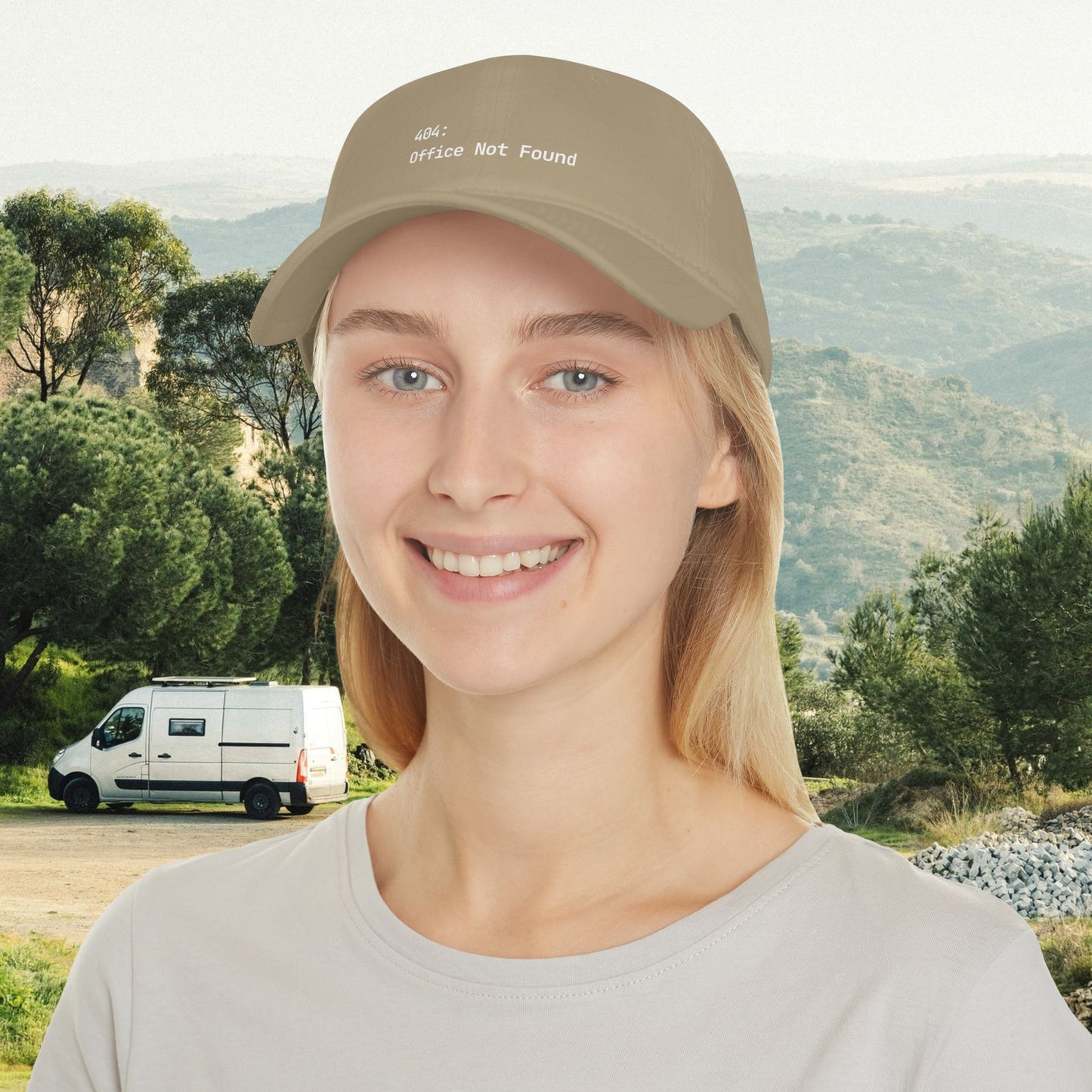 404: Office Not Found Cap - Digital Nomad Gift for Remote Workers & Travelers
