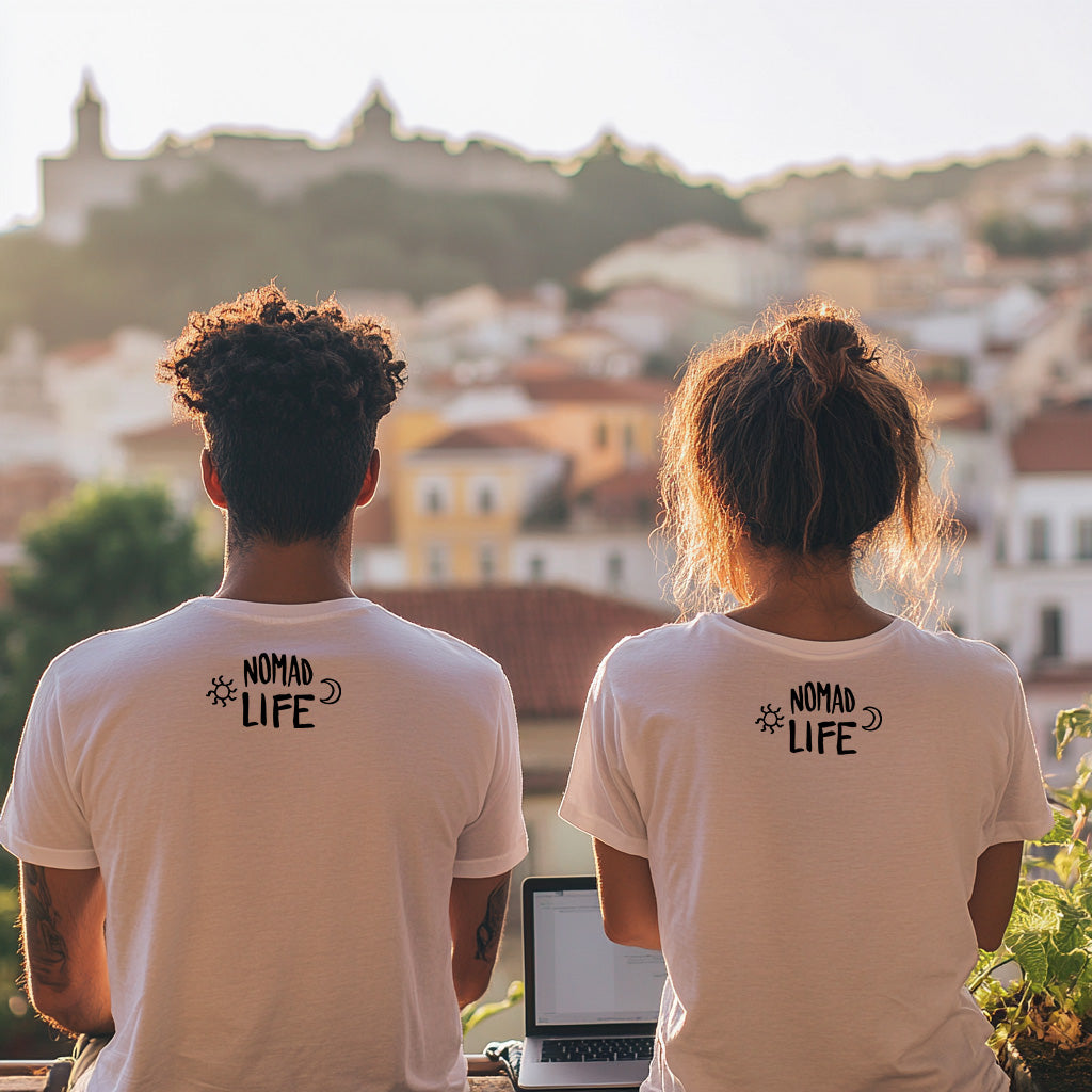 Nomad Life T-Shirt - Digital Nomad Gift, Adventure Tee for Travelers & Remote Workers