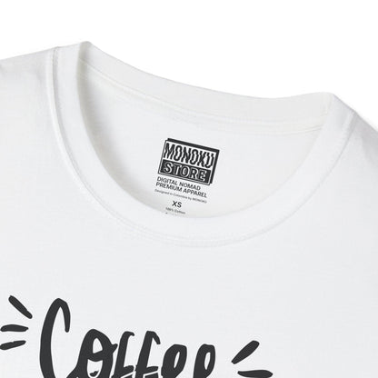 Coffee Vibes T-shirt - Gift for Digital Nomads, Creatives & Developers | Work-From-Anywhere Shirt - Monoku Store