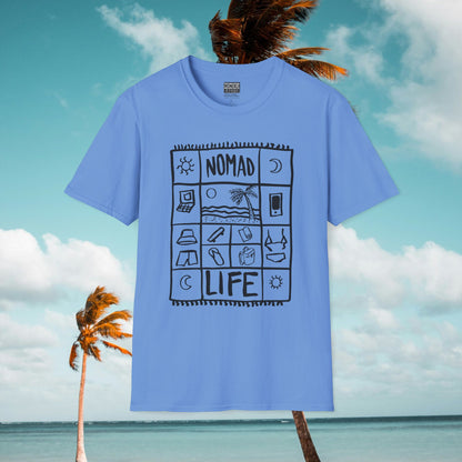 Nomad Life T-Shirt - Digital Nomad Gift, Adventure Tee for Travelers & Remote Workers - Monoku Store