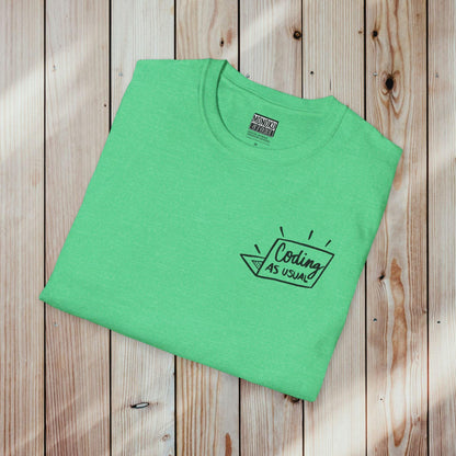 Coding As Usual T-shirt - Gift for Coders, Developers & Digital Nomads - Monoku Store