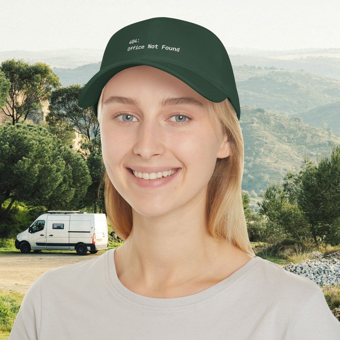 404: Office Not Found Cap - Digital Nomad Gift for Remote Workers & Travelers