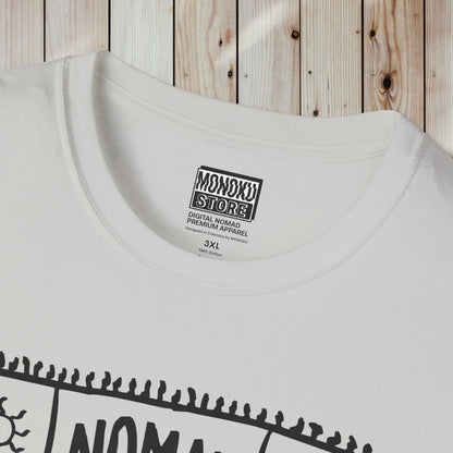 Nomad Life T-Shirt - Digital Nomad Gift, Adventure Tee for Travelers & Remote Workers - Monoku Store