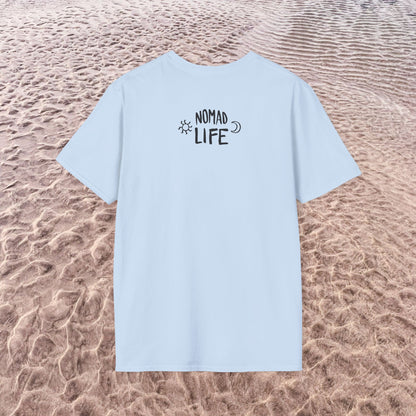Nomad Life T-Shirt - Digital Nomad Gift, Adventure Tee for Travelers & Remote Workers - Monoku Store