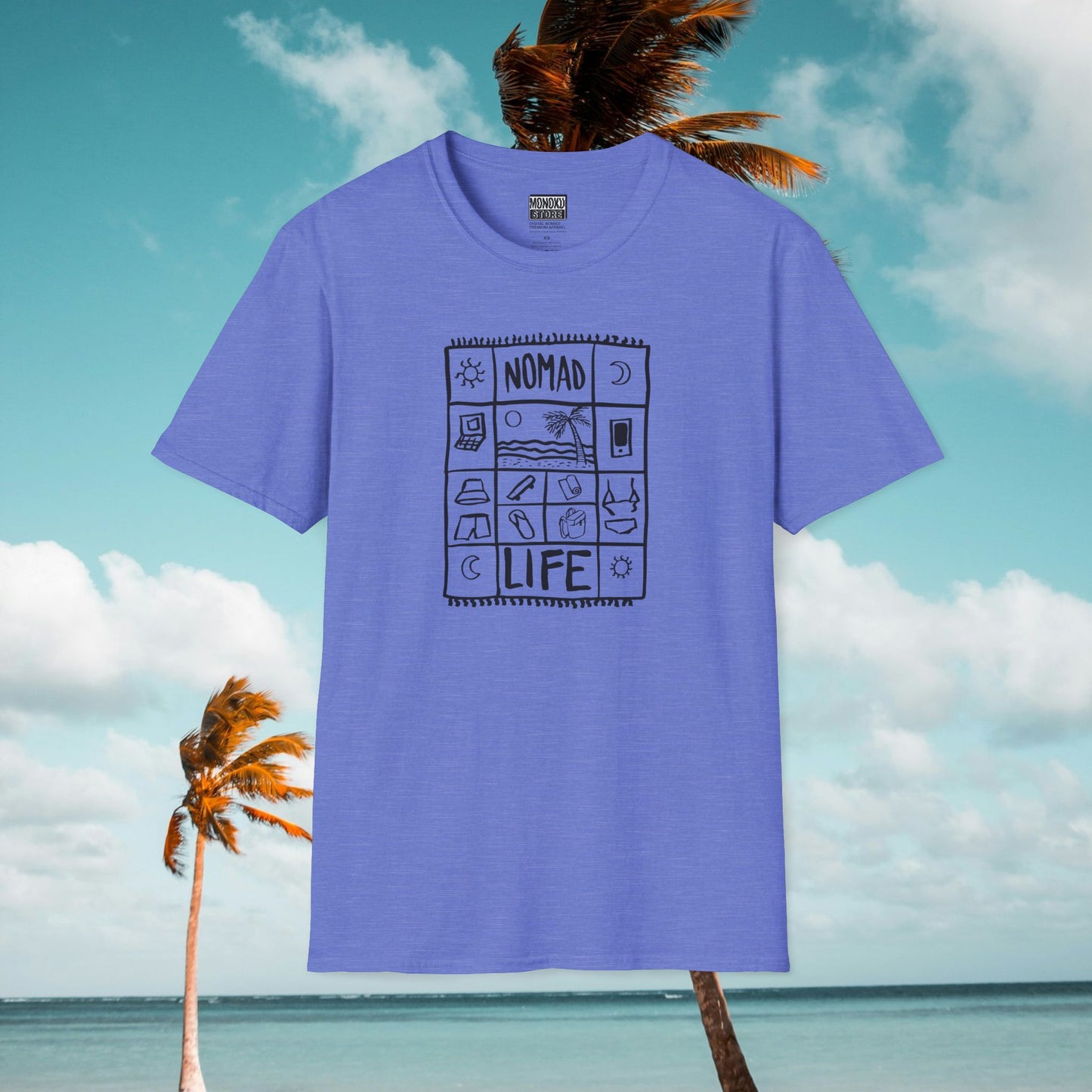 Nomad Life T-Shirt - Digital Nomad Gift, Adventure Tee for Travelers & Remote Workers - Monoku Store