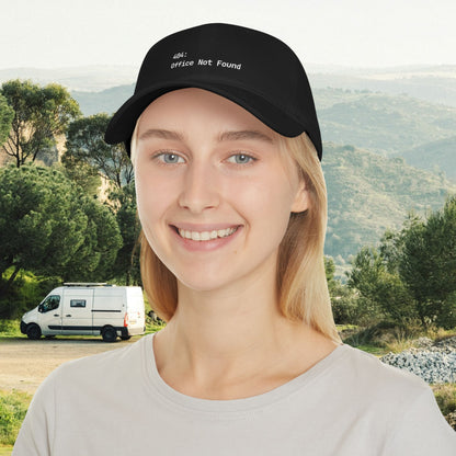 404: Office Not Found Cap - Digital Nomad Gift for Remote Workers & Travelers