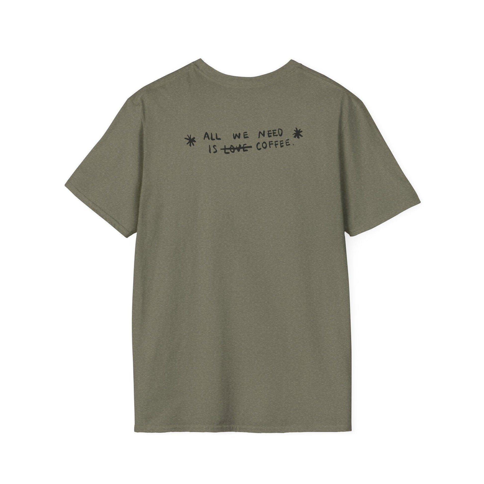 Coffee Vibes T-shirt - Gift for Digital Nomads, Creatives & Developers | Work-From-Anywhere Shirt - Monoku Store