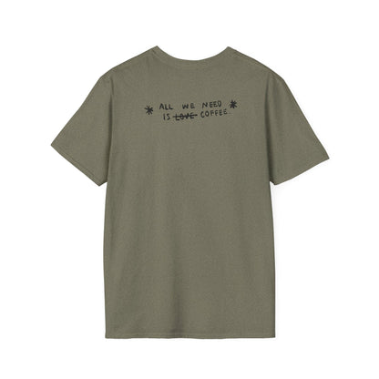 Coffee Vibes T-shirt - Gift for Digital Nomads, Creatives & Developers | Work-From-Anywhere Shirt - Monoku Store