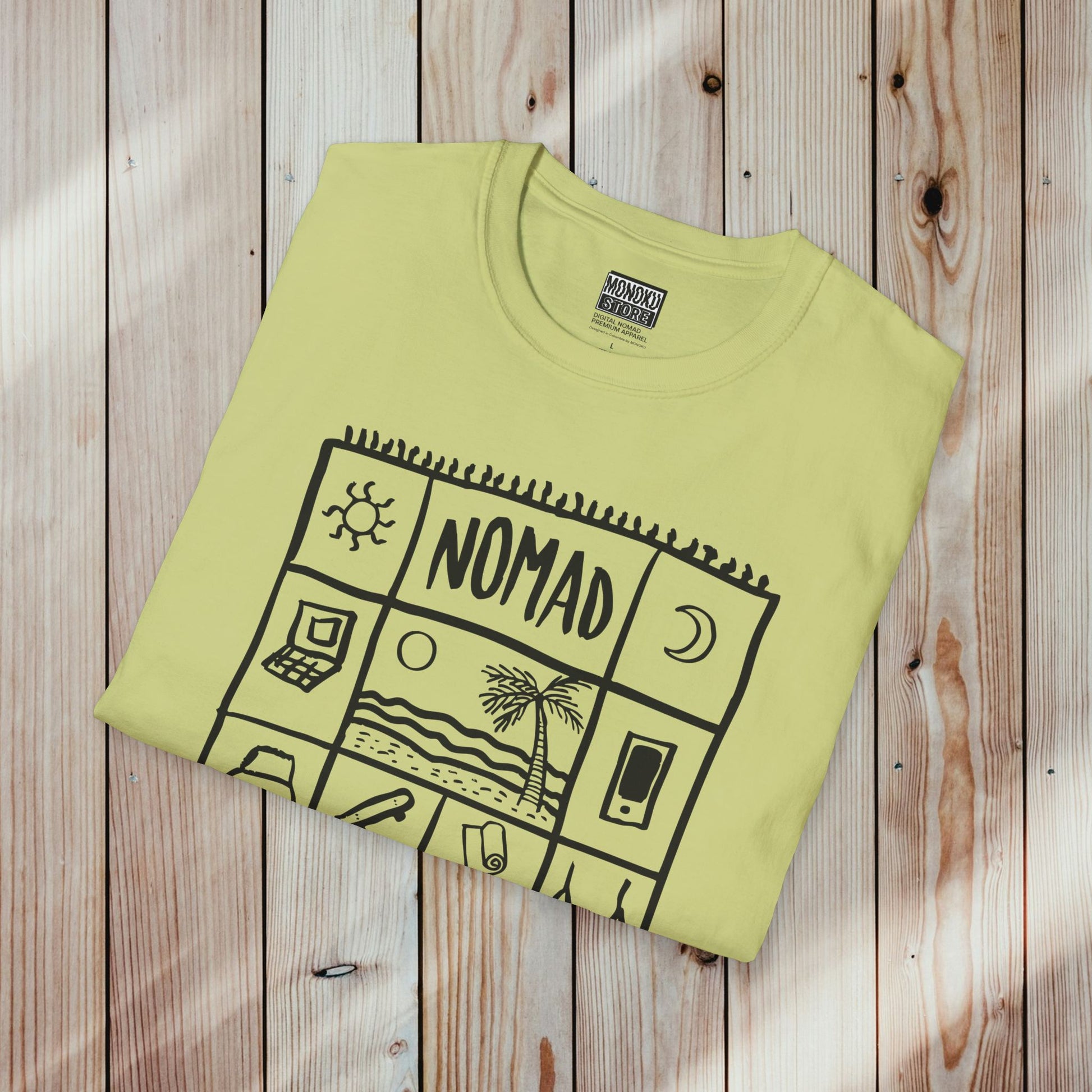 Nomad Life T-Shirt - Digital Nomad Gift, Adventure Tee for Travelers & Remote Workers - Monoku Store