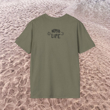 Nomad Life T-Shirt - Digital Nomad Gift, Adventure Tee for Travelers & Remote Workers - Monoku Store