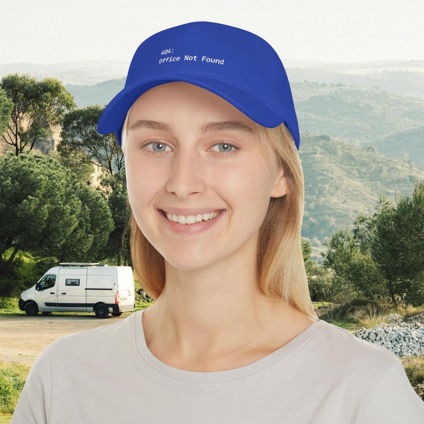 404: Office Not Found Cap - Digital Nomad Gift for Remote Workers & Travelers