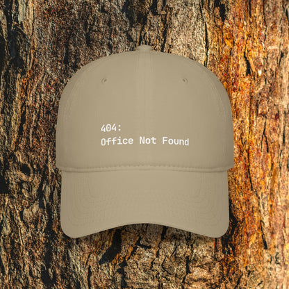 404: Office Not Found Cap - Digital Nomad Gift for Remote Workers & Travelers