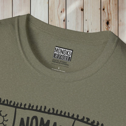 Nomad Life T-Shirt - Digital Nomad Gift, Adventure Tee for Travelers & Remote Workers - Monoku Store