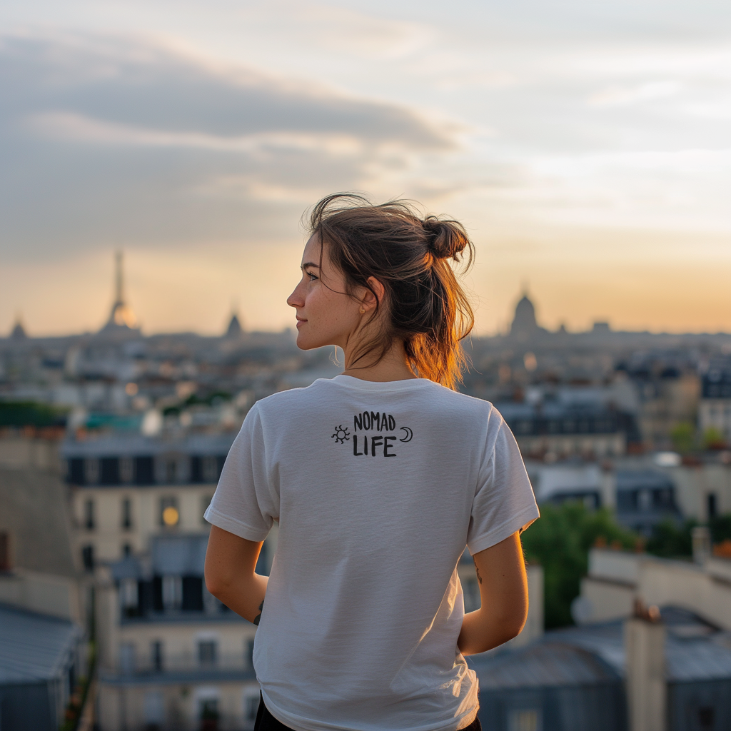 Nomad Life T-Shirt - Digital Nomad Gift, Adventure Tee for Travelers & Remote Workers - Monoku Store