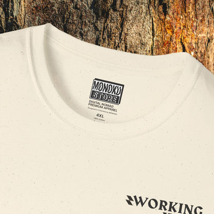 Working Hard, Traveling Harder T-shirt – Digital Nomad Lifestyle | Unisex Remote Work Shirt - Monoku Store