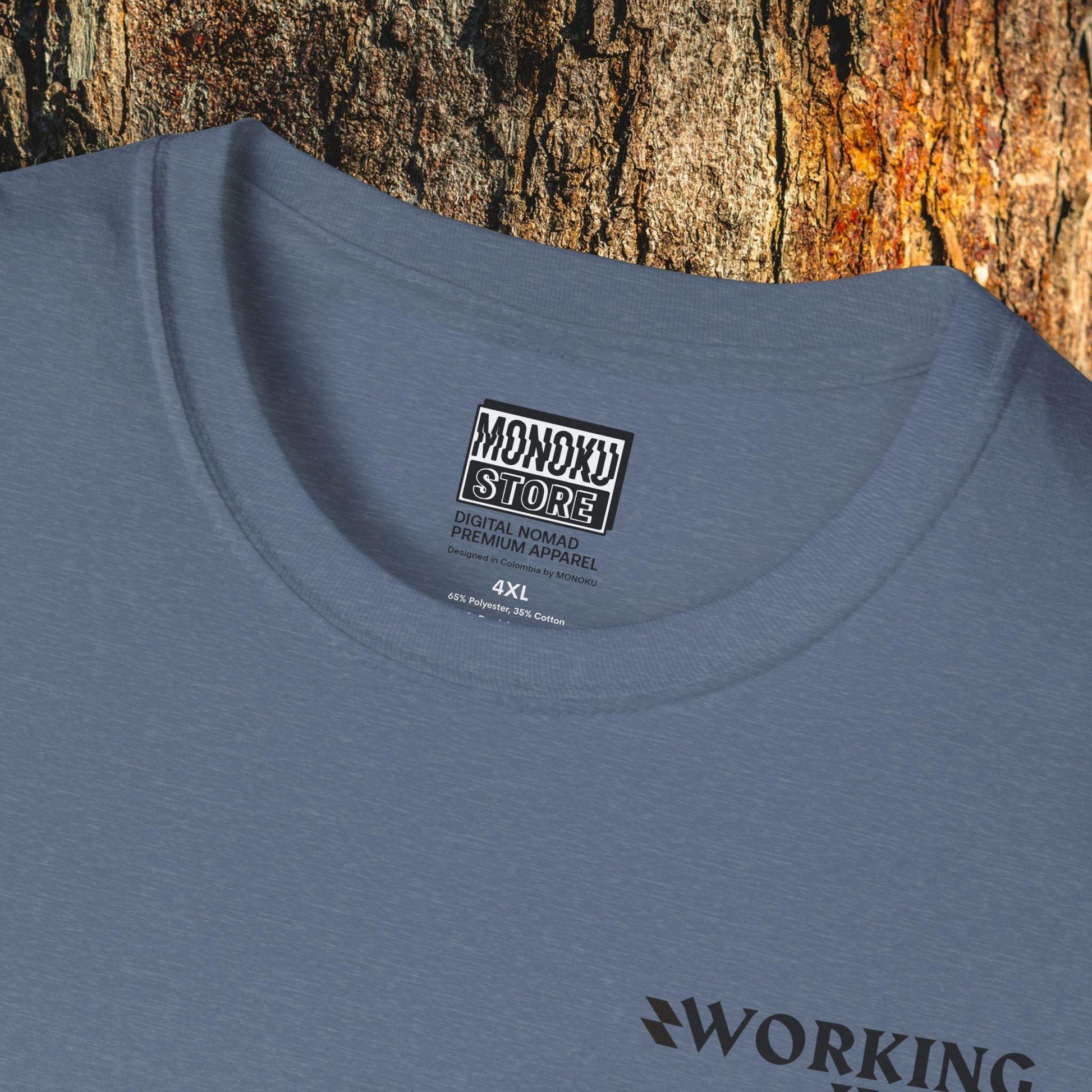 Working Hard, Traveling Harder T-shirt – Digital Nomad Lifestyle | Unisex Remote Work Shirt - Monoku Store