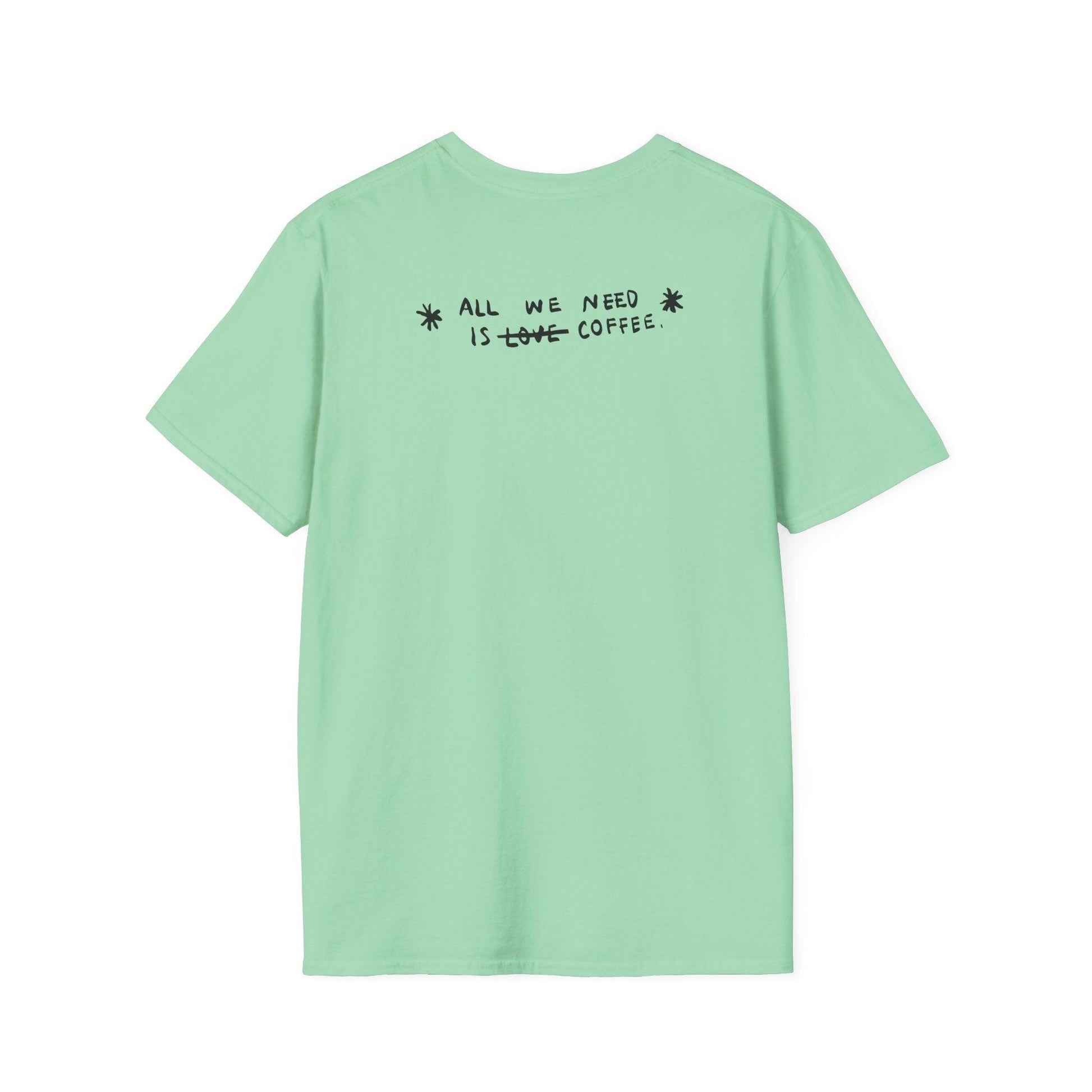 Coffee Vibes T-shirt - Gift for Digital Nomads, Creatives & Developers | Work-From-Anywhere Shirt - Monoku Store