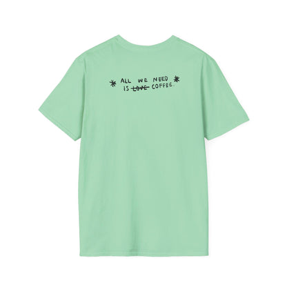Coffee Vibes T-shirt - Gift for Digital Nomads, Creatives & Developers | Work-From-Anywhere Shirt - Monoku Store