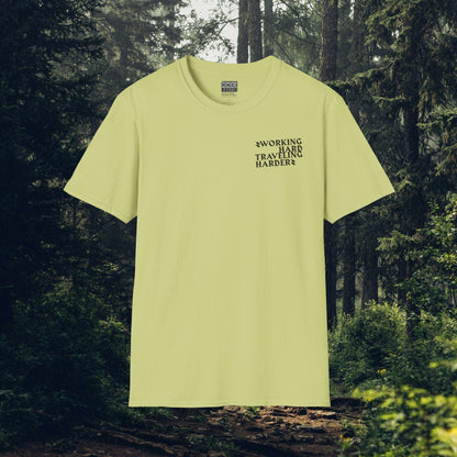 Working Hard, Traveling Harder T-shirt – Digital Nomad Lifestyle | Unisex Remote Work Shirt - Monoku Store