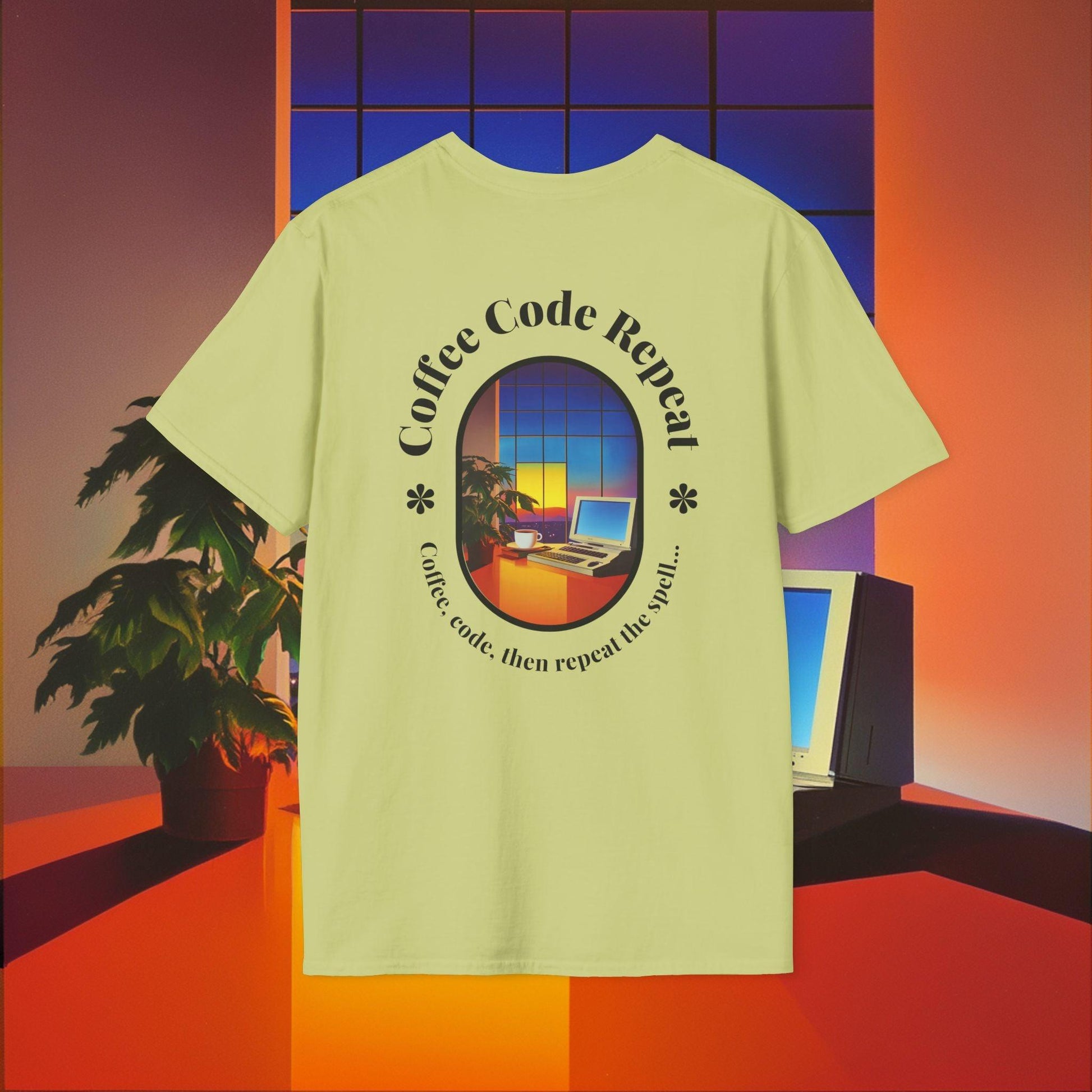 Coffee Code Repeat T-shirt - Programmer Gift, T-shirt for Coders, Devs & Digital Nomads - Monoku Store