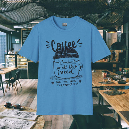 Coffee Vibes T-shirt - Gift for Digital Nomads, Creatives & Developers | Work-From-Anywhere Shirt - Monoku Store