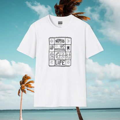 Nomad Life T-Shirt - Digital Nomad Gift, Adventure Tee for Travelers & Remote Workers - Monoku Store