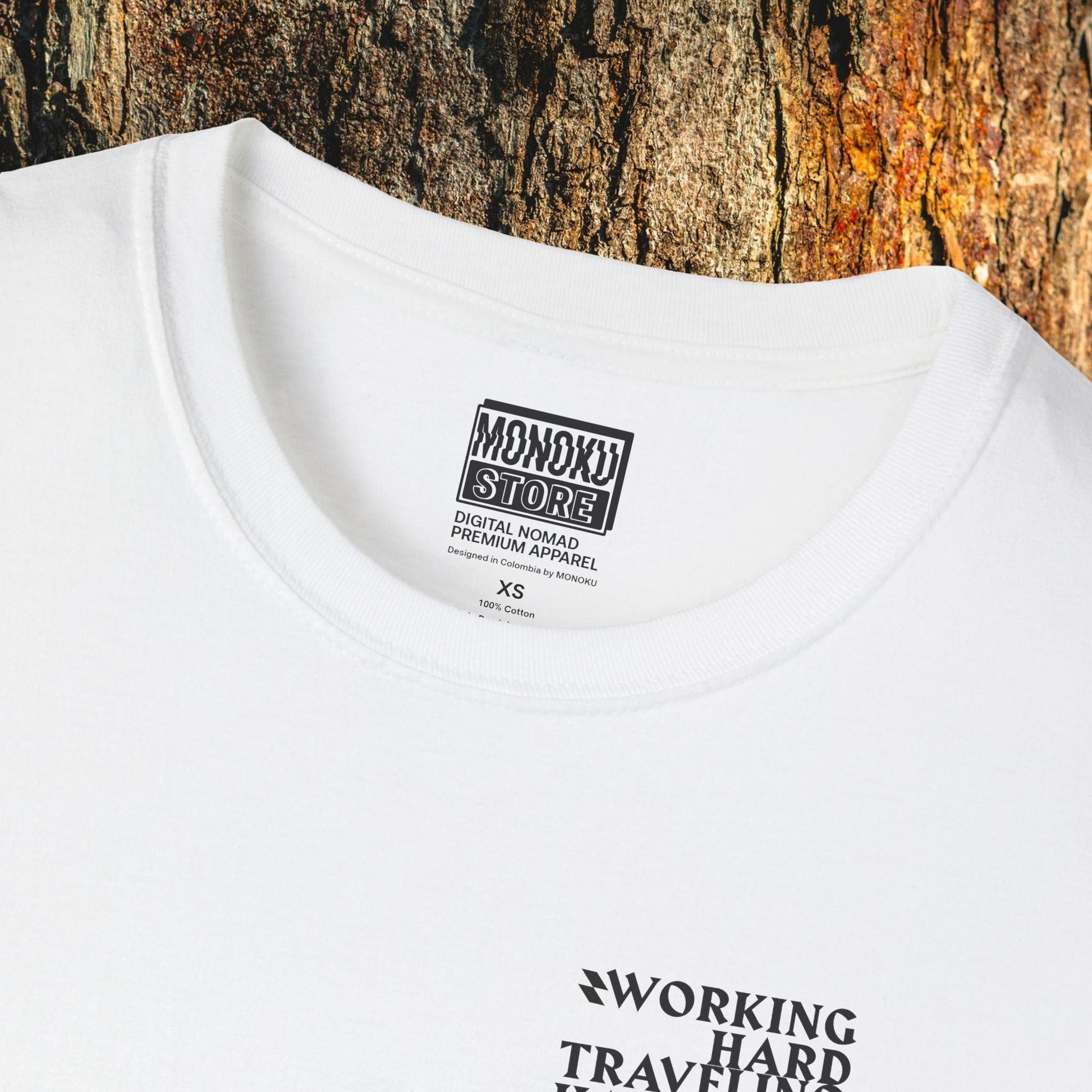 Working Hard, Traveling Harder T-shirt – Digital Nomad Lifestyle | Unisex Remote Work Shirt - Monoku Store