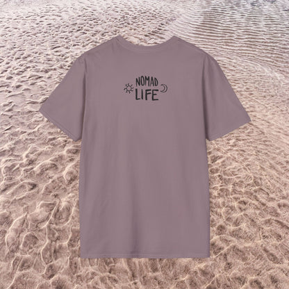 Nomad Life T-Shirt - Digital Nomad Gift, Adventure Tee for Travelers & Remote Workers - Monoku Store