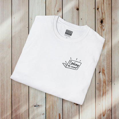 Coding As Usual T-shirt - Gift for Coders, Developers & Digital Nomads - Monoku Store