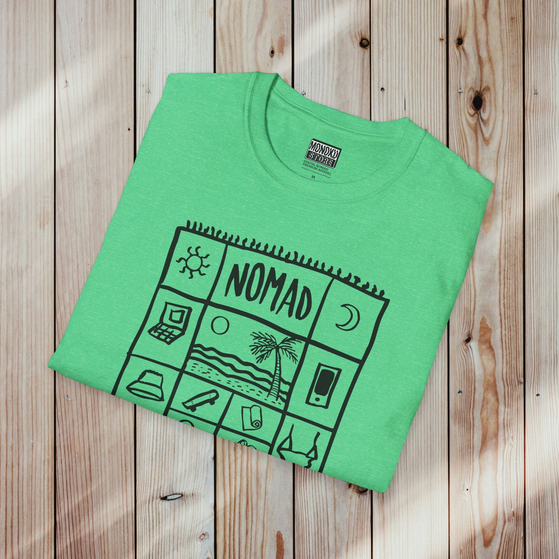 Nomad Life T-Shirt - Digital Nomad Gift, Adventure Tee for Travelers & Remote Workers - Monoku Store