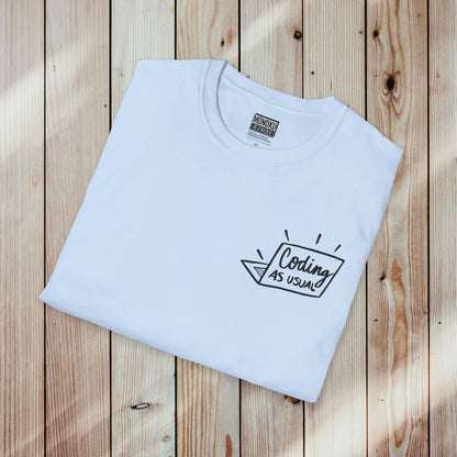 Coding As Usual T-shirt - Gift for Coders, Developers & Digital Nomads - Monoku Store