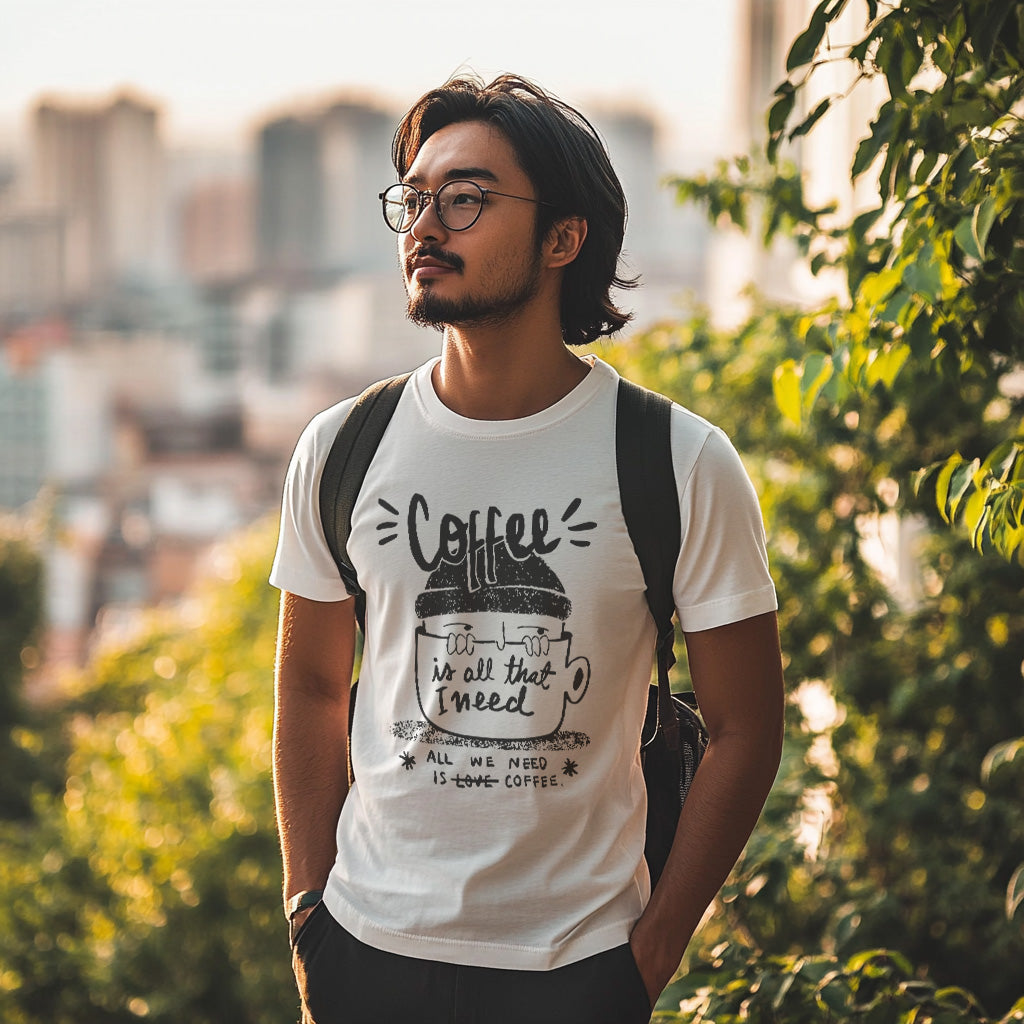 Coffee Vibes T-shirt - Gift for Digital Nomads, Creatives & Developers | Work-From-Anywhere Shirt