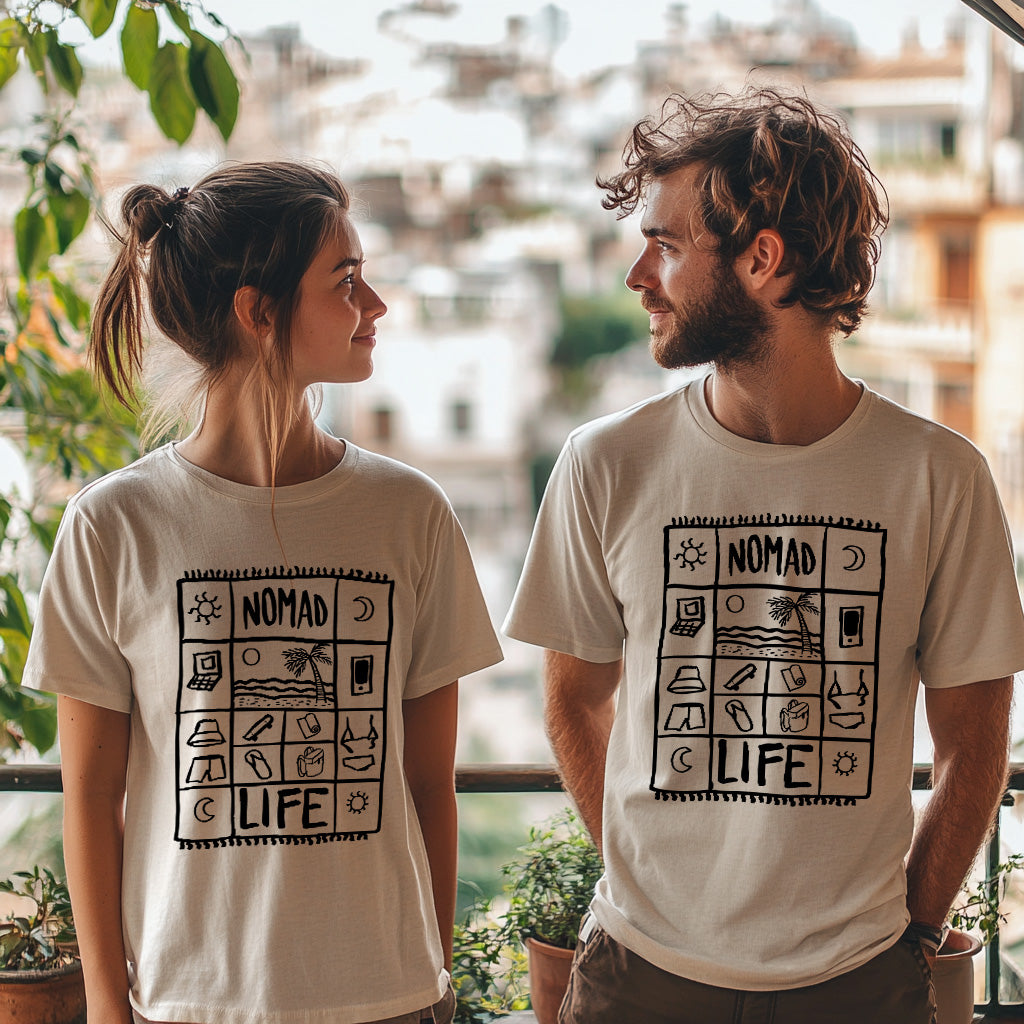 Nomad Life T-Shirt - Digital Nomad Gift, Adventure Tee for Travelers & Remote Workers