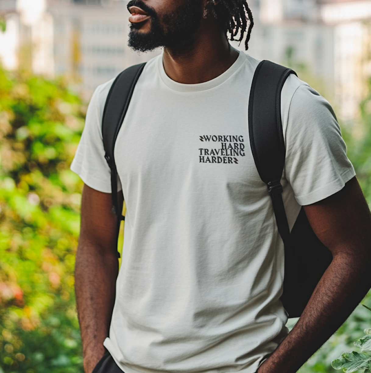 Working Hard, Traveling Harder T-shirt – Digital Nomad Lifestyle | Unisex Remote Work Shirt